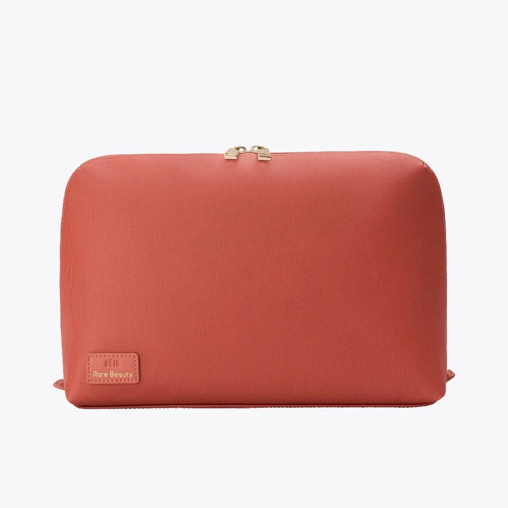 Beis x Rare Beauty The Large Cosmetic Pouch in Worth Pink Color - Picture 3 of 7